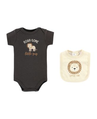 ' Cotton Essentials Set Sleep 'n Play Jumpsuit, Bodysuit, and Bandana Bib