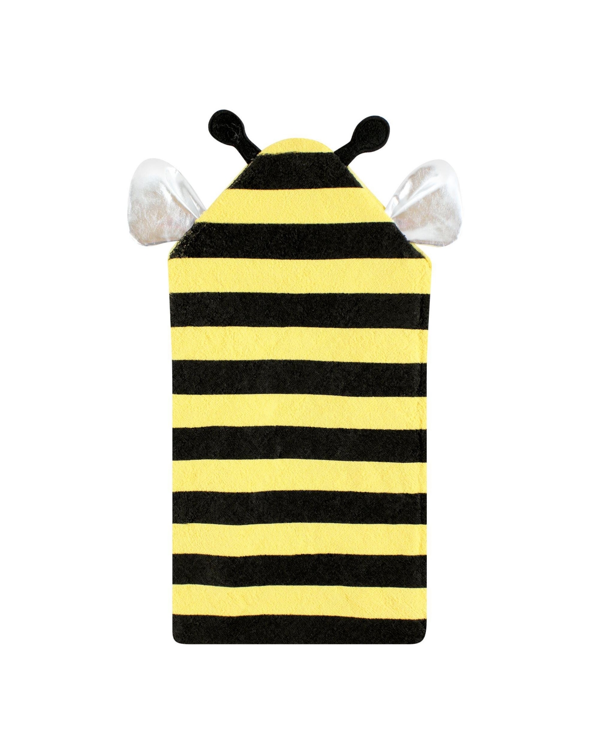 Hudson Baby Unisex Baby Cotton Animal Face Hooded Towel, One Size - Yellow bee