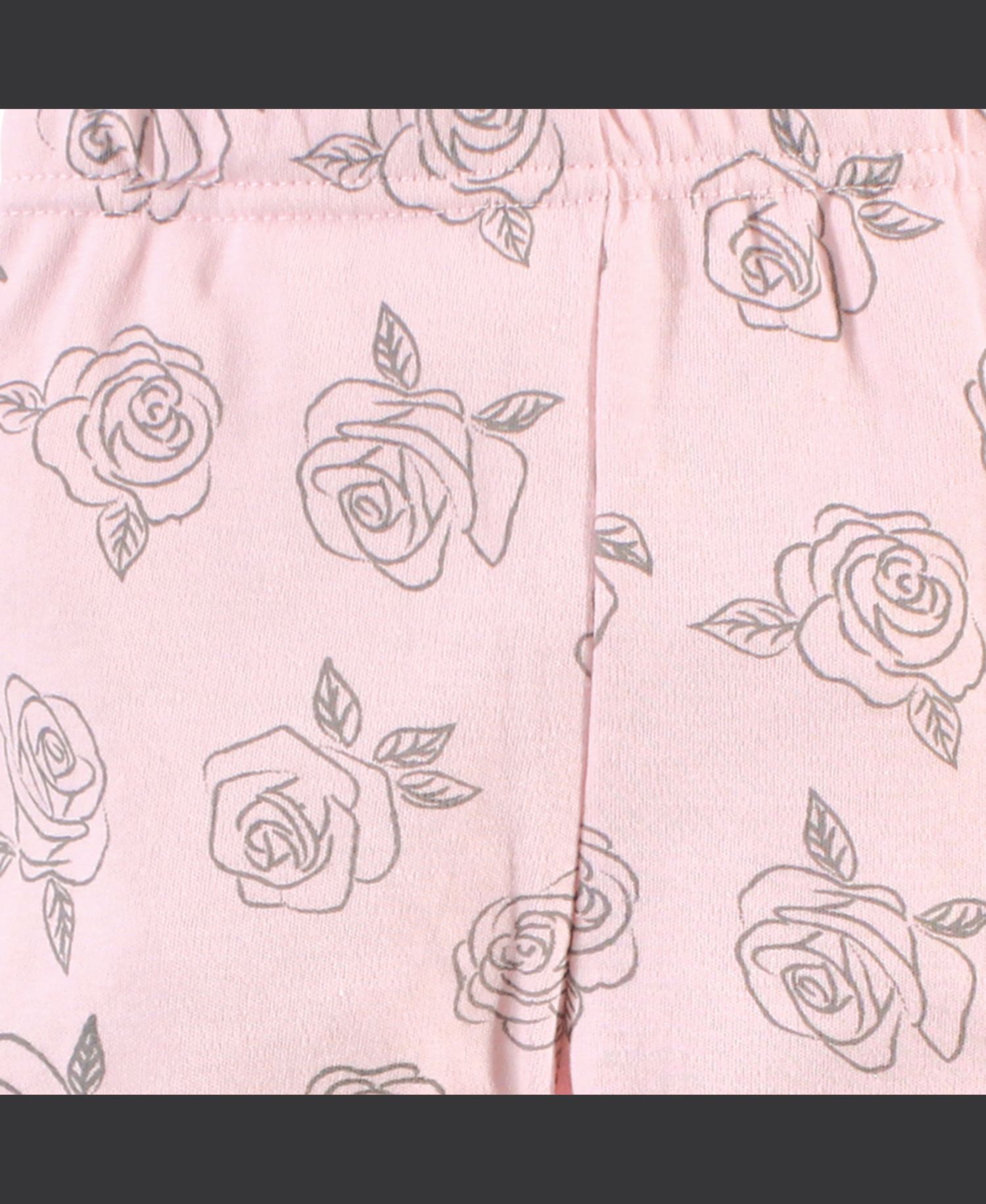 Little Treasure Baby Girls Treasure One's Cotton Outfit Set Bodysuit, Pants, and Matching Shoes