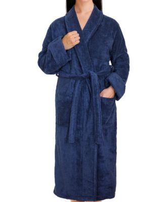 Lightweight Plush Shawl Collar Bathrobes