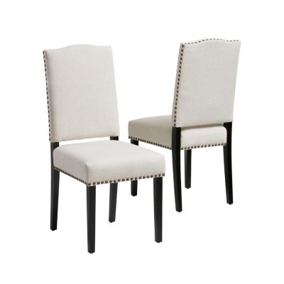 Polyester Dining Chair with Studs and Legs