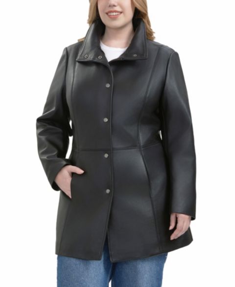 Женские куртки BGSD Plus Size Rosie Leather Coat