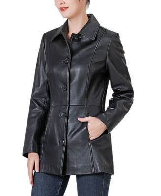 Women's Dana Leather Car Coat