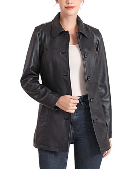 Женские куртки BGSD Evie Leather Car Coat