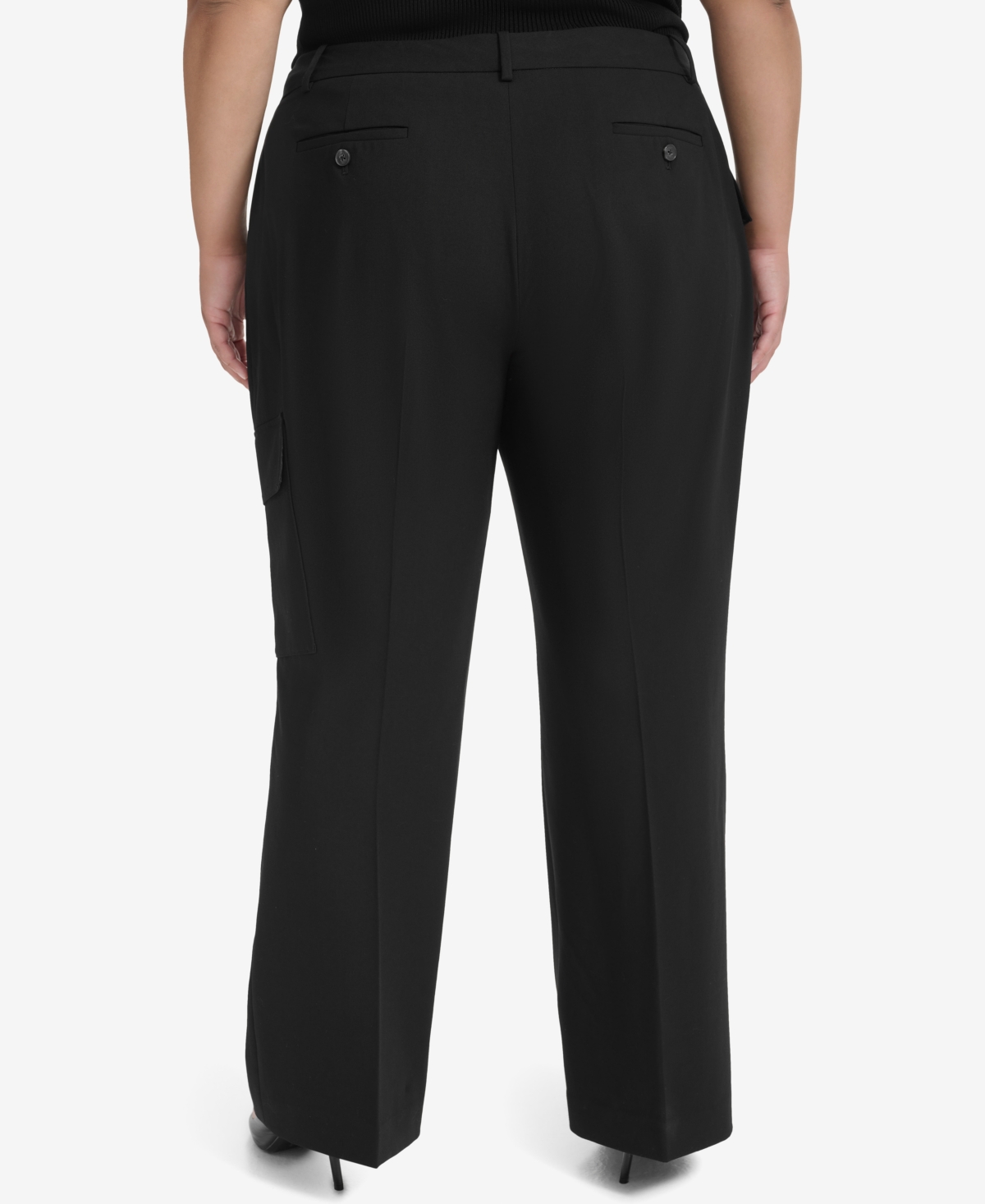 Dkny Plus Size Cargo Flare-Leg Pants
