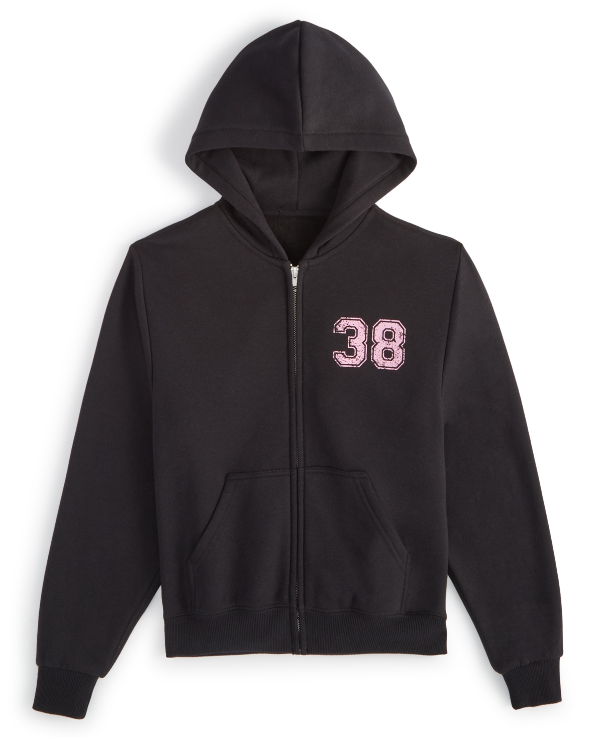 WITH JULES BIG GIRLS GRAPHIC FULL-ZIP HOODIE SWEATSHIRT 