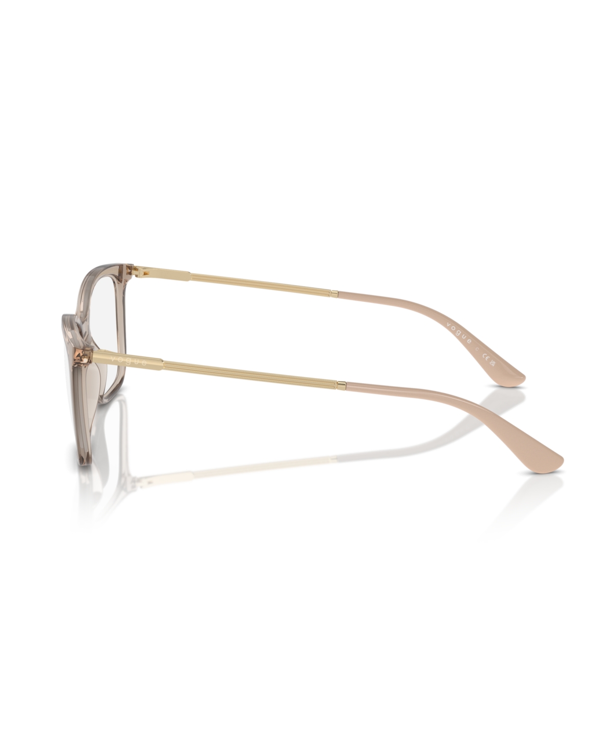 Vogue Eyewear Women's Eyeglasses, Vo5563 In Transparent Caramel