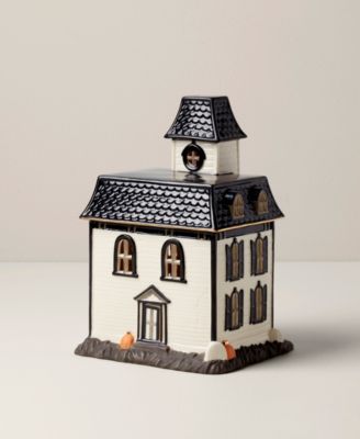 Classic Halloween Light-Up House Figurine