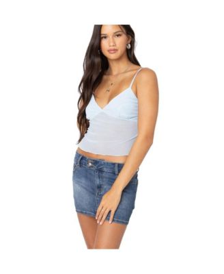 Women's Serafina sheer mesh tank top