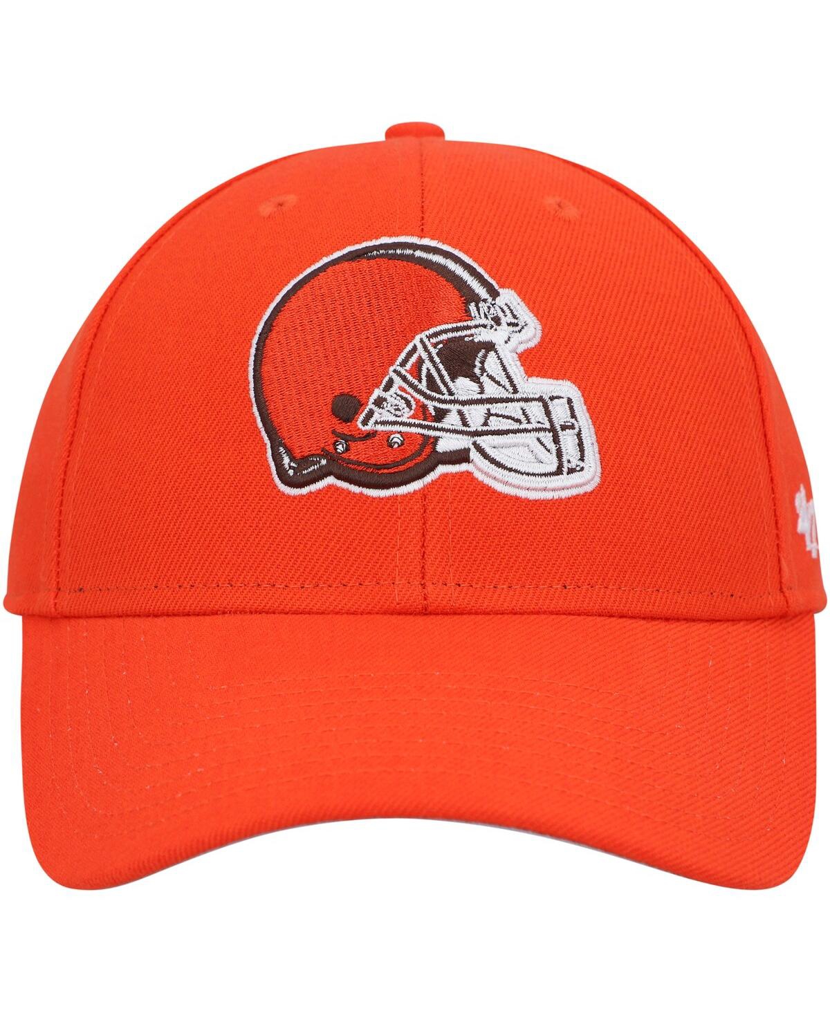 47 Brand Men's Orange Cleveland Browns Mvp Adjustable Hat In Orange