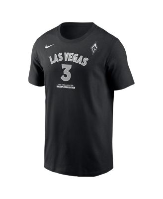 Men's and Women's Candace Parker Black Las Vegas Aces Explorer Edition Name Number T-Shirt