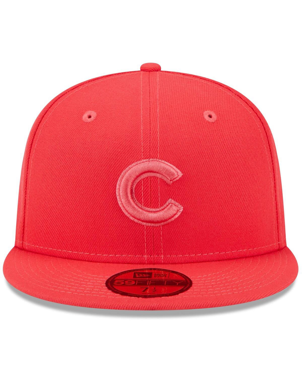 New Era Men's Red Chicago Cubs 2023 Spring Color Basic 59fifty Fitted Hat In Red