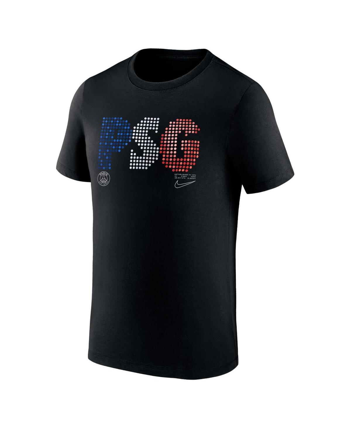 Nike Men's Black Paris Saint-germain Lights T-shirt In Black