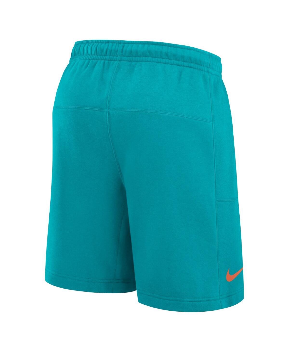 Nike Men's Aqua Miami Dolphins Arched Kicker Shorts In Aqua