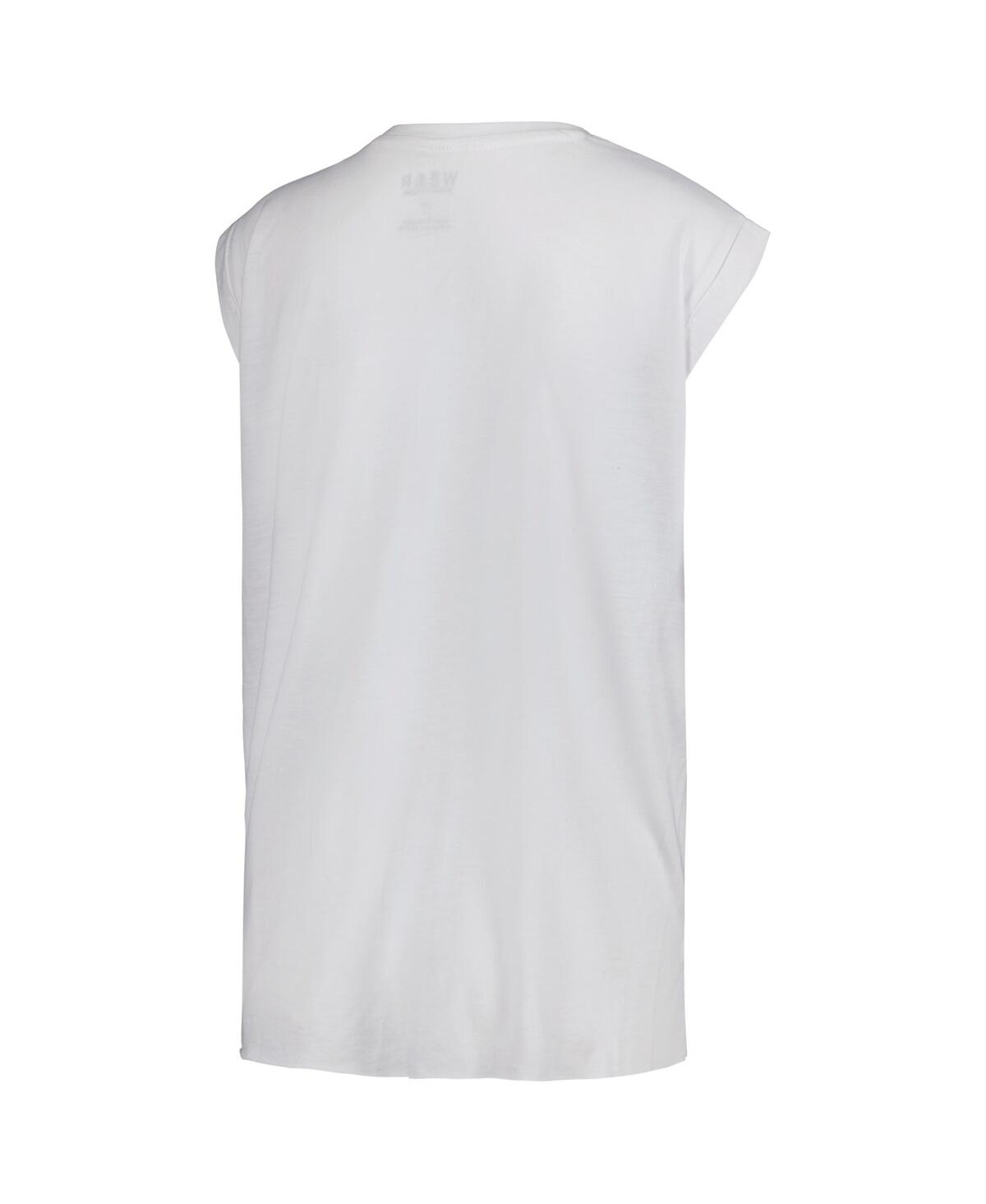 Wear By Erin Andrews Women's White Colorado Buffaloes Coach Prime Working Sleeveless Muscle T-shirt In White