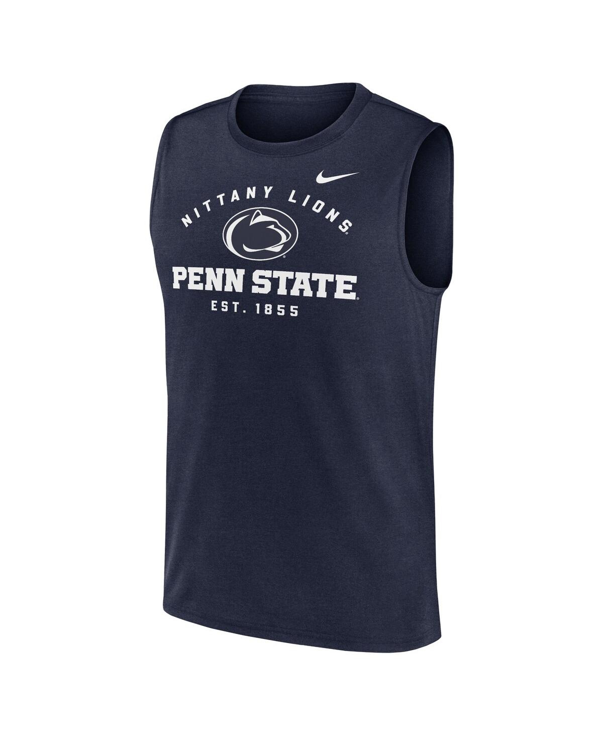 Nike Men'sPenn State Nittany Lions Primetime Legend Lock Up Performance Muscle Tank Top - Navy
