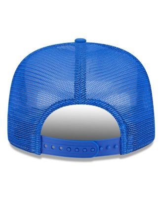 Men's White/Royal Los Angeles Rams Banger 9FIFTY Trucker Snapback Hat