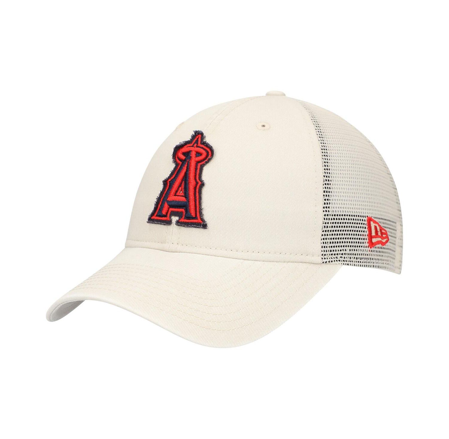 Men's Stone Los Angeles Angels Game Day 9TWENTY Adjustable Trucker Hat