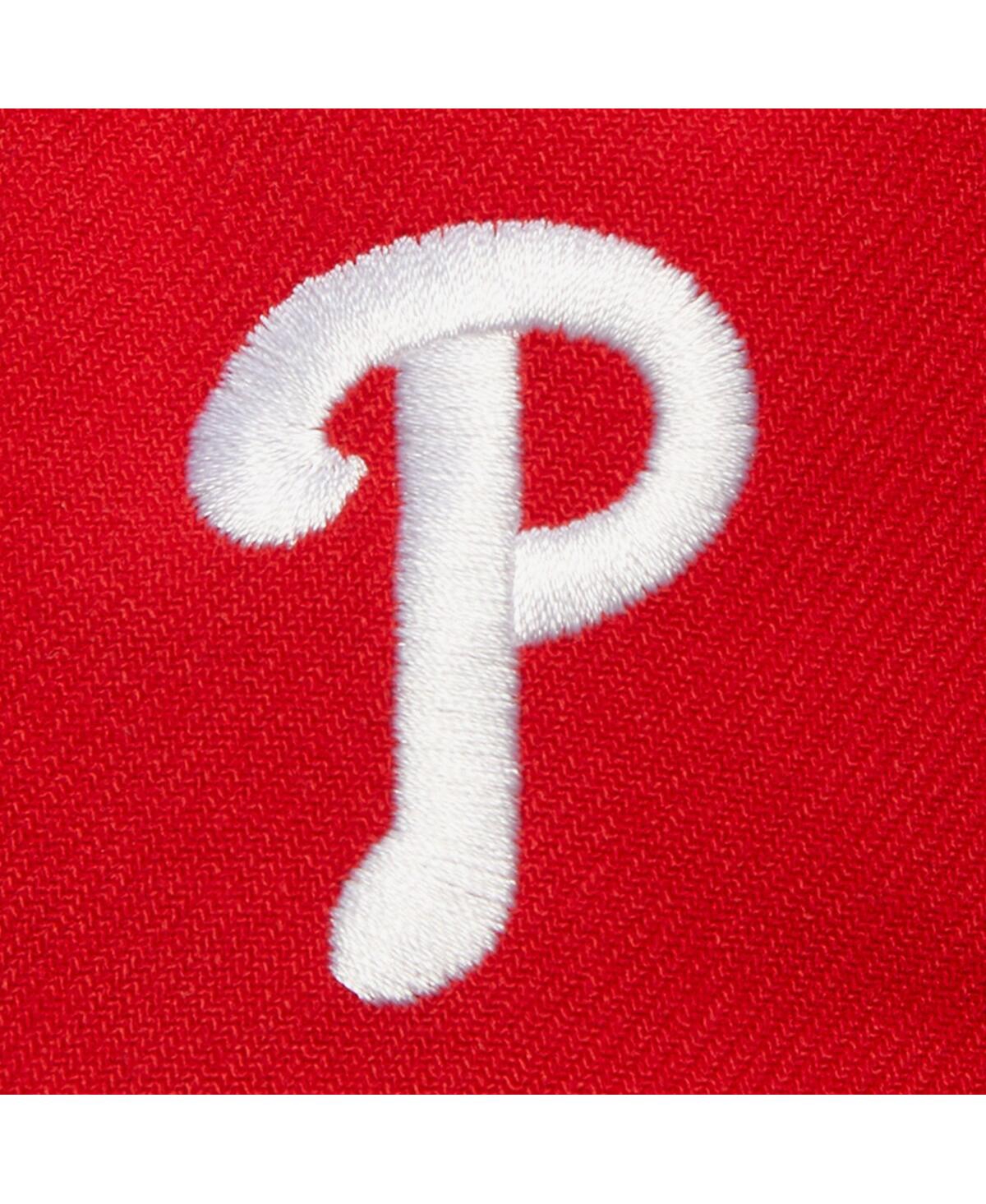 Mitchell & Ness Men's Red Philadelphia Phillies Team Tagged Snapback Hat In Red
