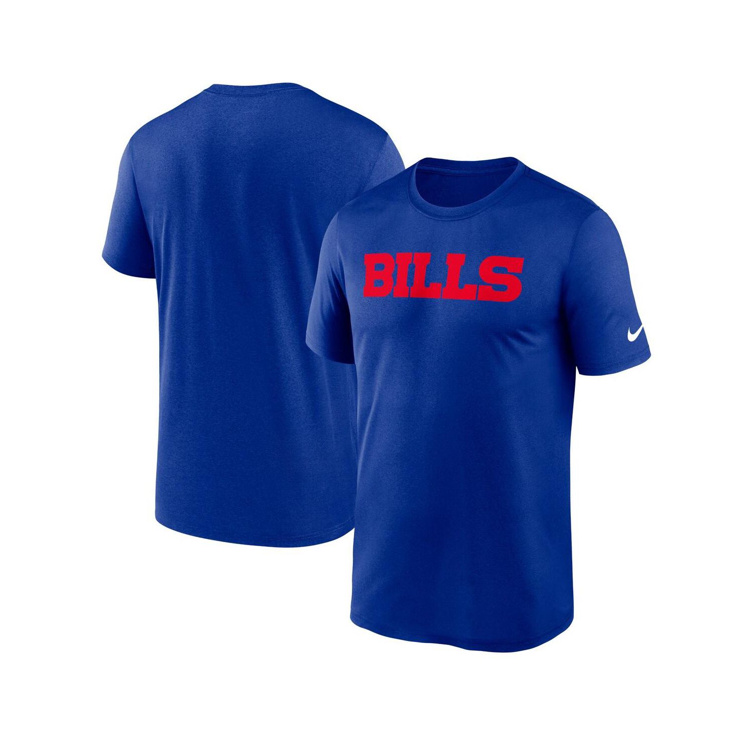Men's Royal Buffalo Bills Primetime Legend Wordmark Performance T-Shirt