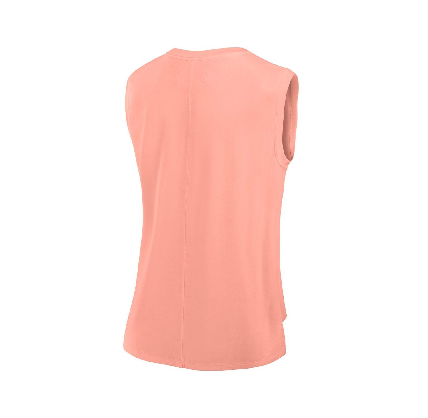 Women's Coral Chicago Cubs Studio Gym Tank Top