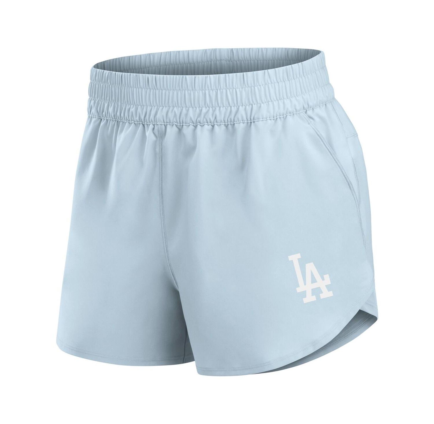 Women's Light Blue Los Angeles Dodgers Studio Woven Vibe Shorts