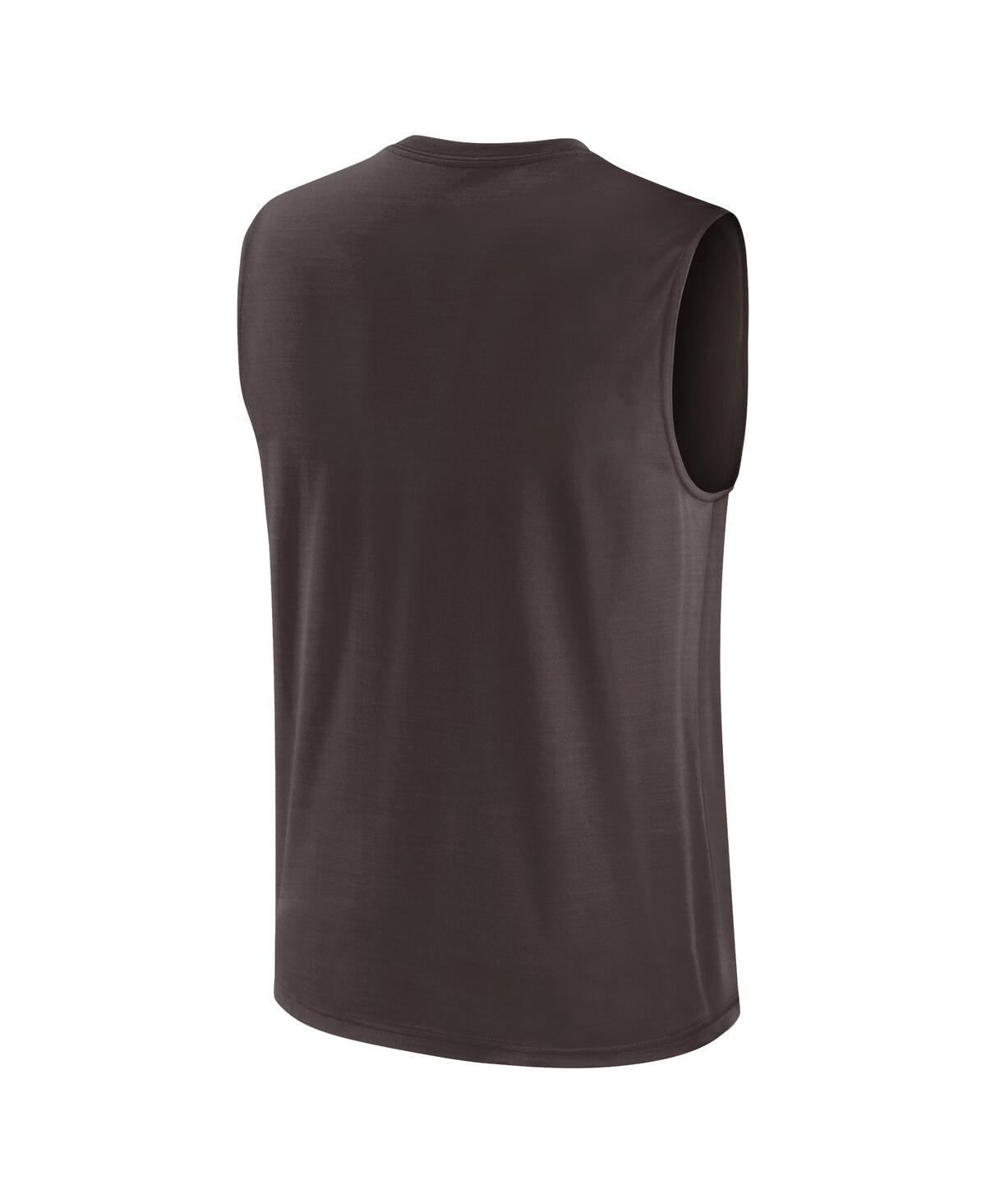 Nike Men'sCleveland Browns Blitz Legend Muscle Perform Tank Top - Brown