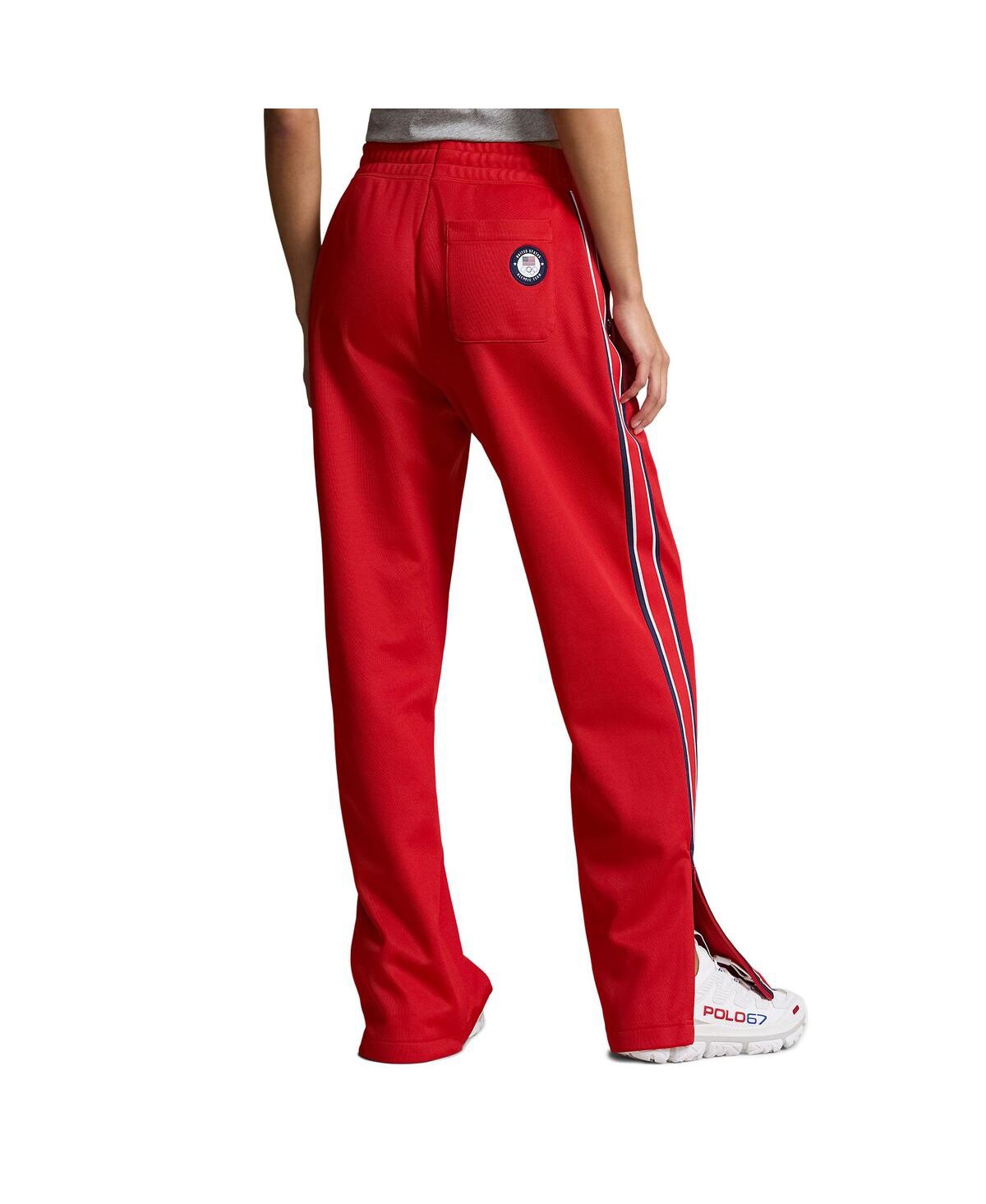 Polo Ralph Lauren Women's Red Team Usa 2024 Summer Olympics Villagewear Track Pants In Red