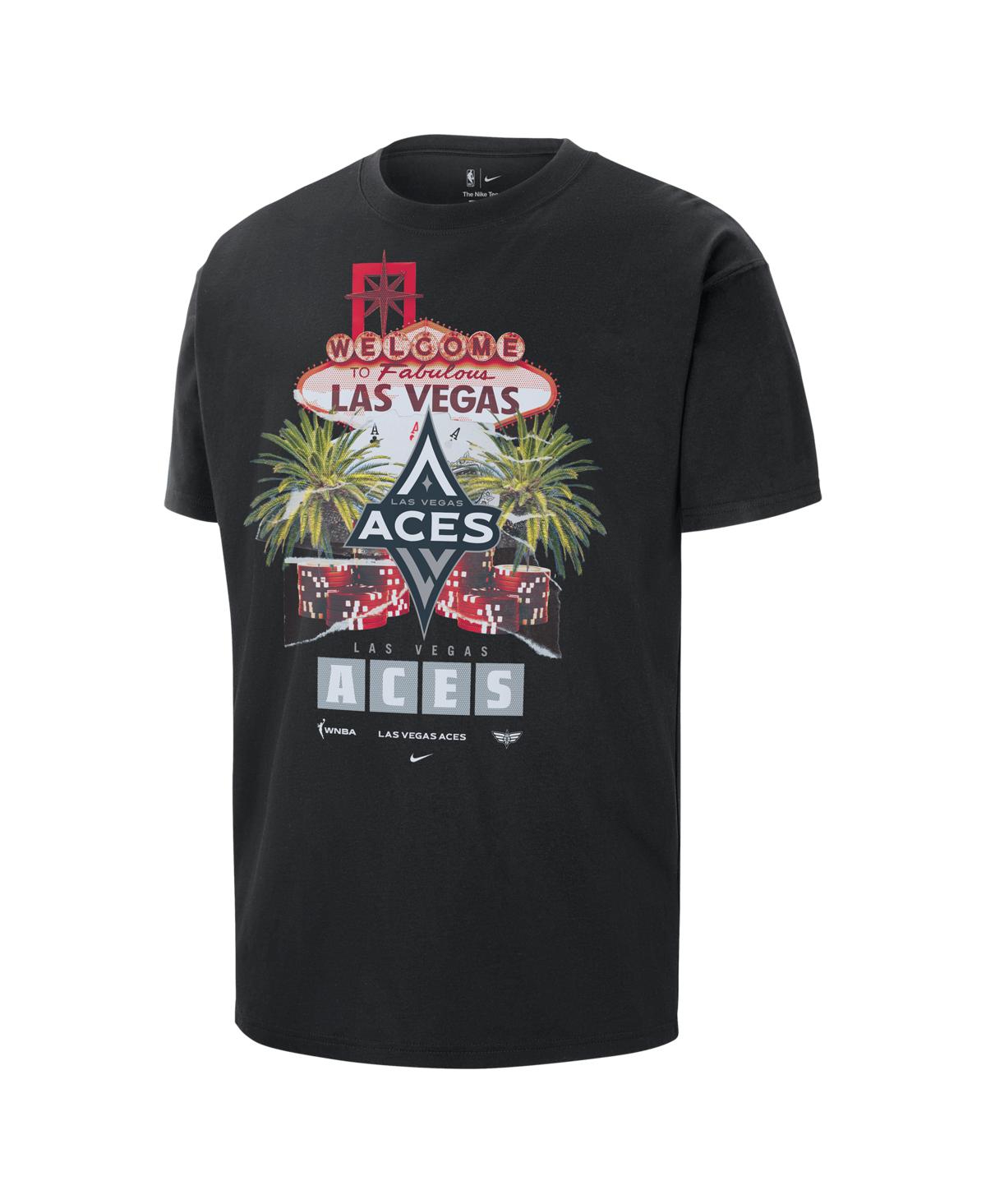Nike Men'sLas Vegas Aces Original Content City Edition Max90 Oversized T-Shirt - Black