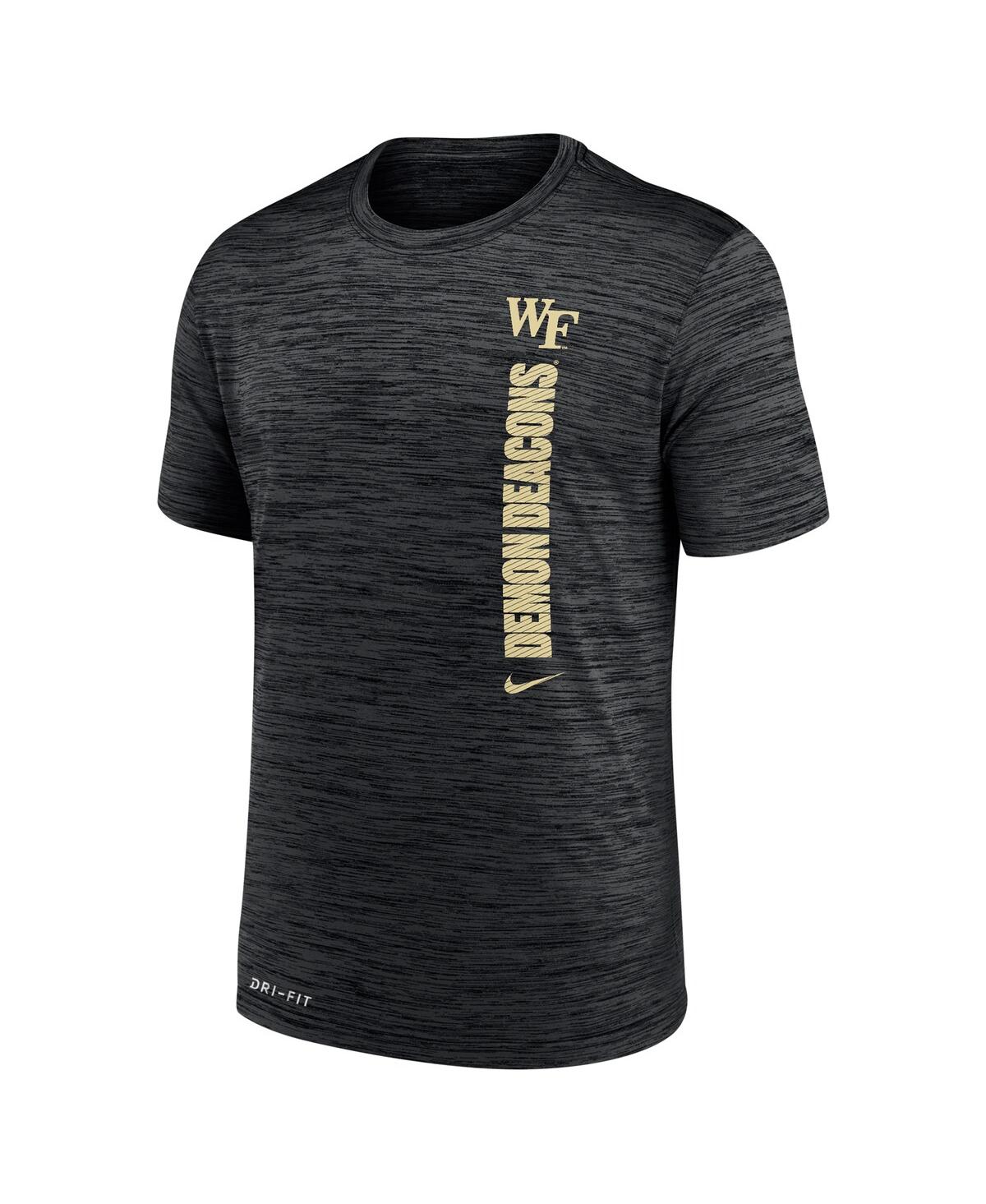 Nike Men'sWake Forest Demon Deacons 2024Sideline Velocity Legend Performance T-Shirt - Black