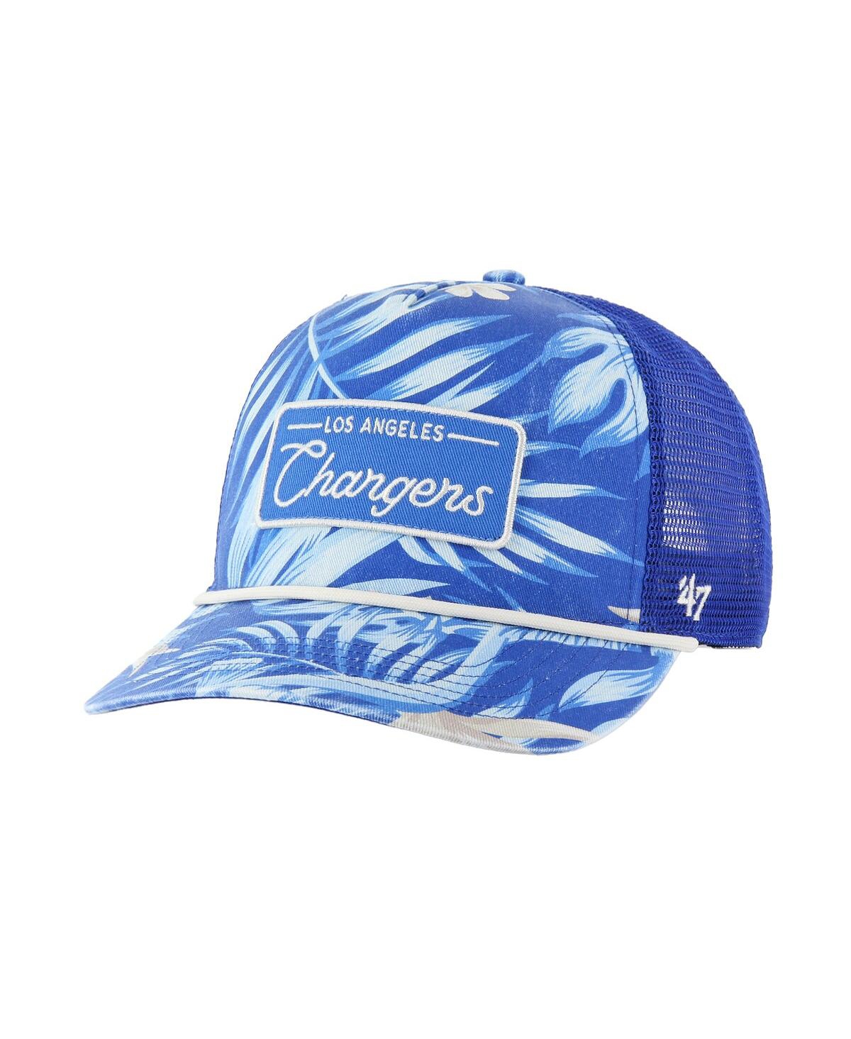 47 BRAND MEN'S ROYAL LOS ANGELES CHARGERS TROPICALIA HITCH TRUCKER ADJUSTABLE HAT 