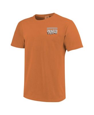 Men's and Women's Orange Oklahoma State Cowboys Gritty Softball Bats Comfort Colors T-Shirt