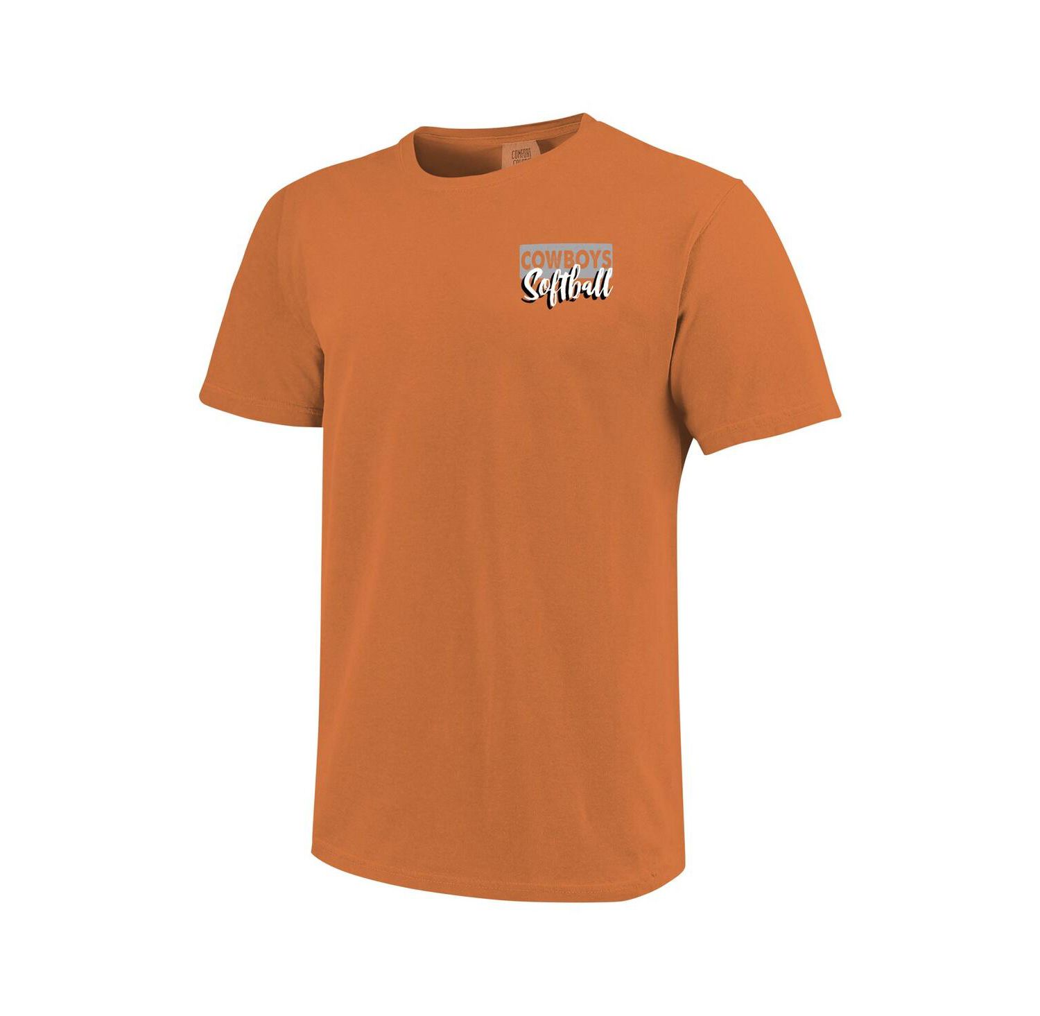 Men's and Women's Orange Oklahoma State Cowboys Gritty Softball Bats Comfort Colors T-Shirt