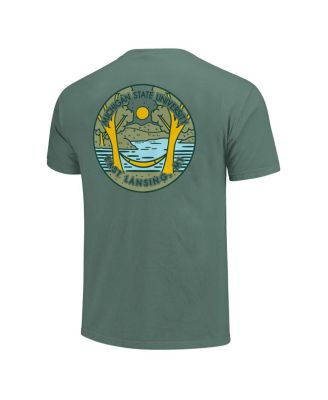 Men's and Women's Green Michigan State Spartans Scenic Comfort Colors T-Shirt