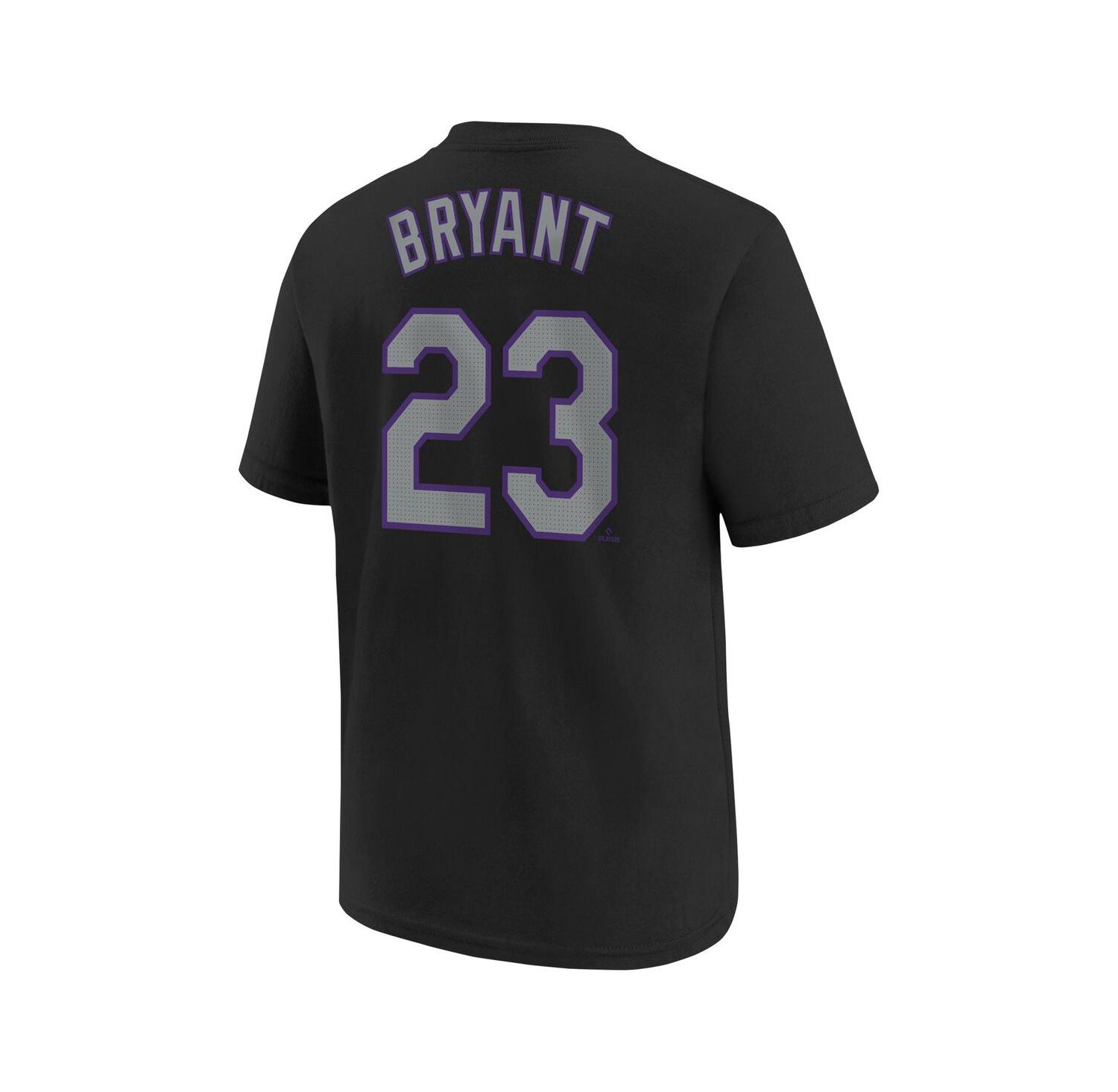 Big Boys and Girls Kris Bryant Black Colorado Rockies Home Player Name & Number T-Shirt