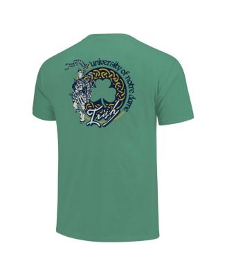 Men's and Women's Green Notre Dame Fighting Irish Hyper Local Celtic Knot Bagpipes T-Shirt