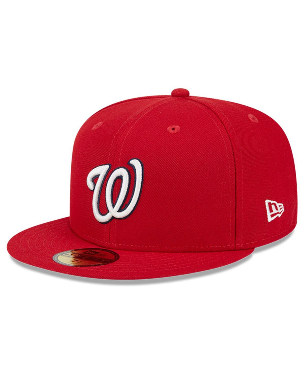New Era Men'sWashington Nationals Big League Chew Team 59FIFTY Fitted Hat - Red