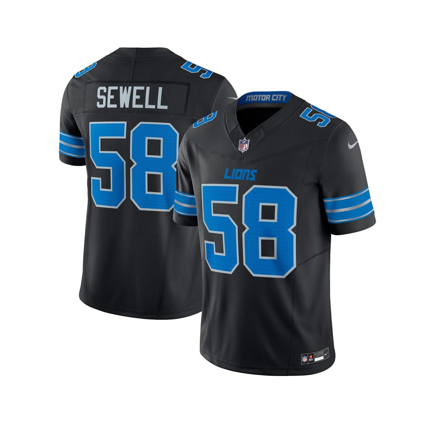 Men's Penei Sewell Detroit Lions Vapor F.U.S.E. Alternate Limited Jersey