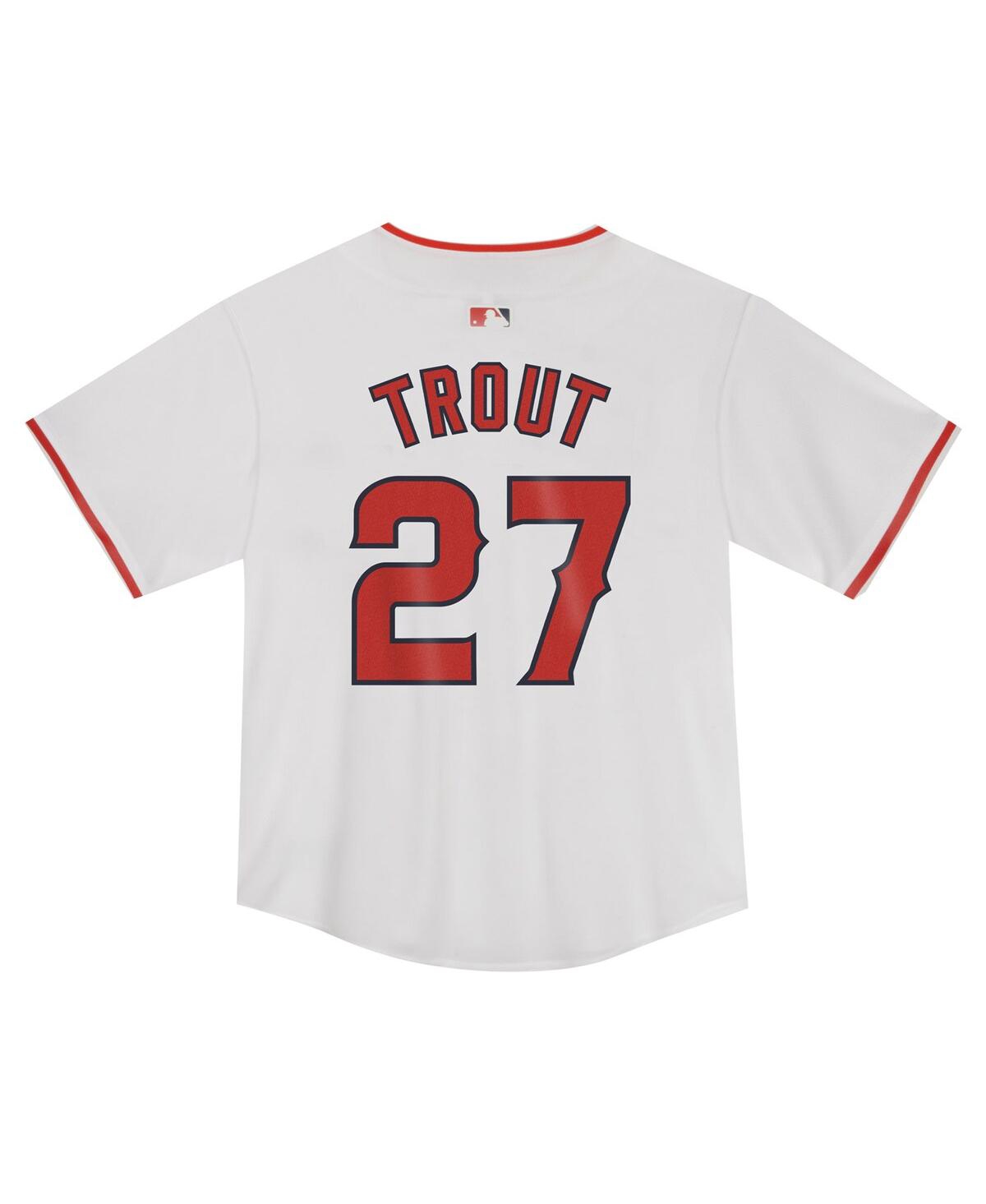 Nike Toddler Mike TroutLos Angeles Angels Game Jersey - White