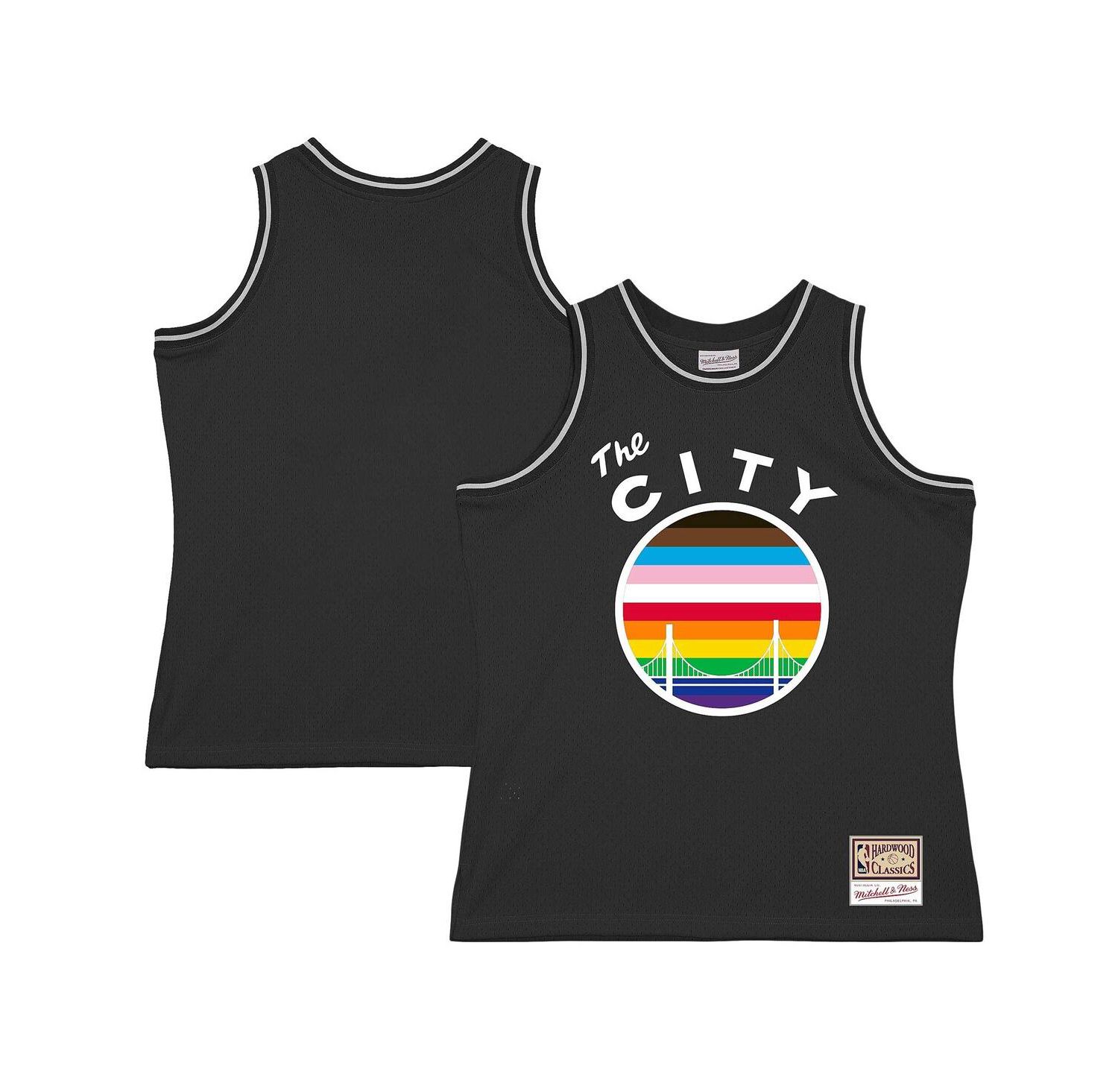 Men's Black Golden State Warriors Hardwood Classic Pride Jersey