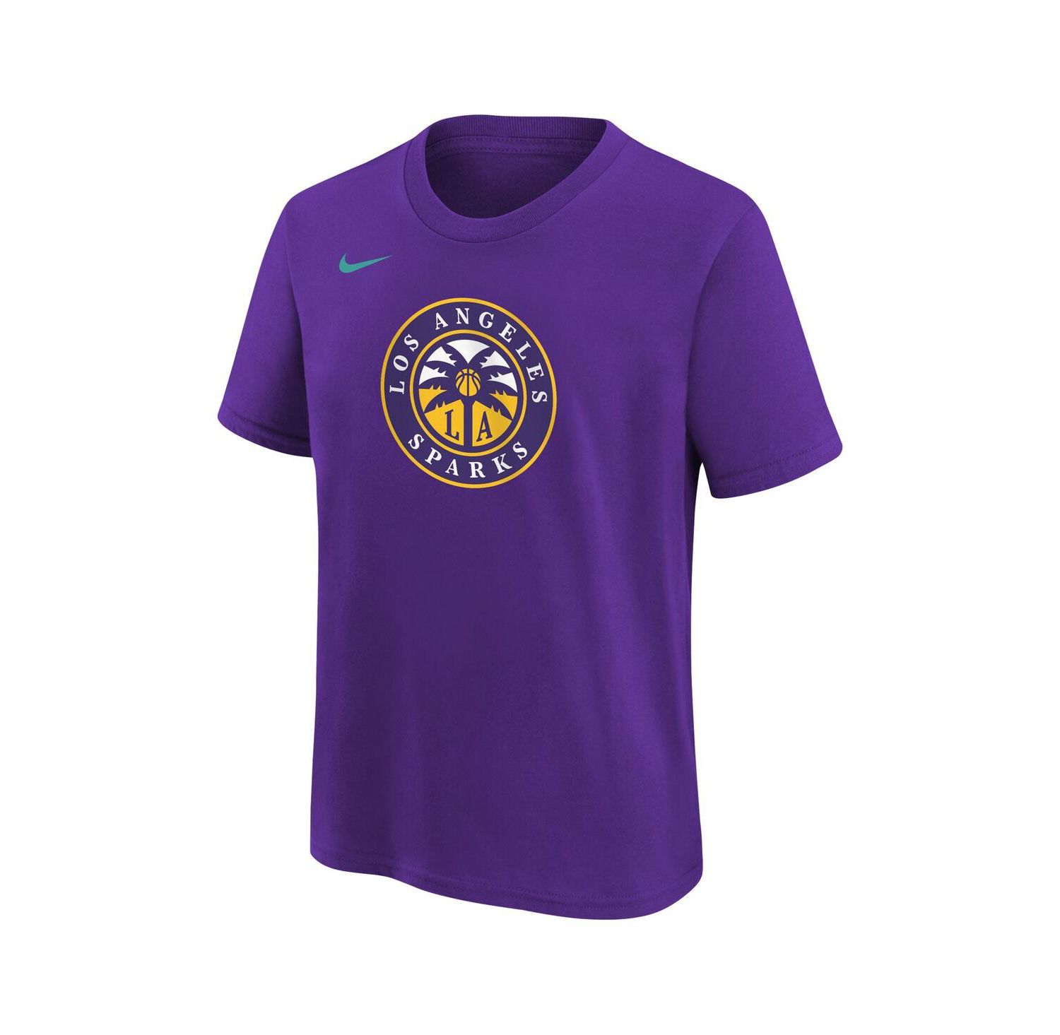 Big Boys and Girls Purple Los Angeles Sparks Essential Logo T-Shirt