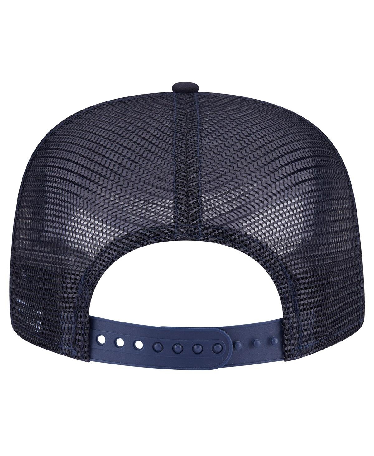 NEW ERA MEN'S NAVY NEW YORK YANKEES SEEING DIAMONDS A-FRAME TRUCKER 9FIFTY SNAPBACK HAT 