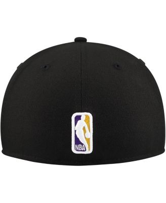 Men's Black Golden State Warriors Blackout Shadow Logo 59FIFTY Fitted Hat