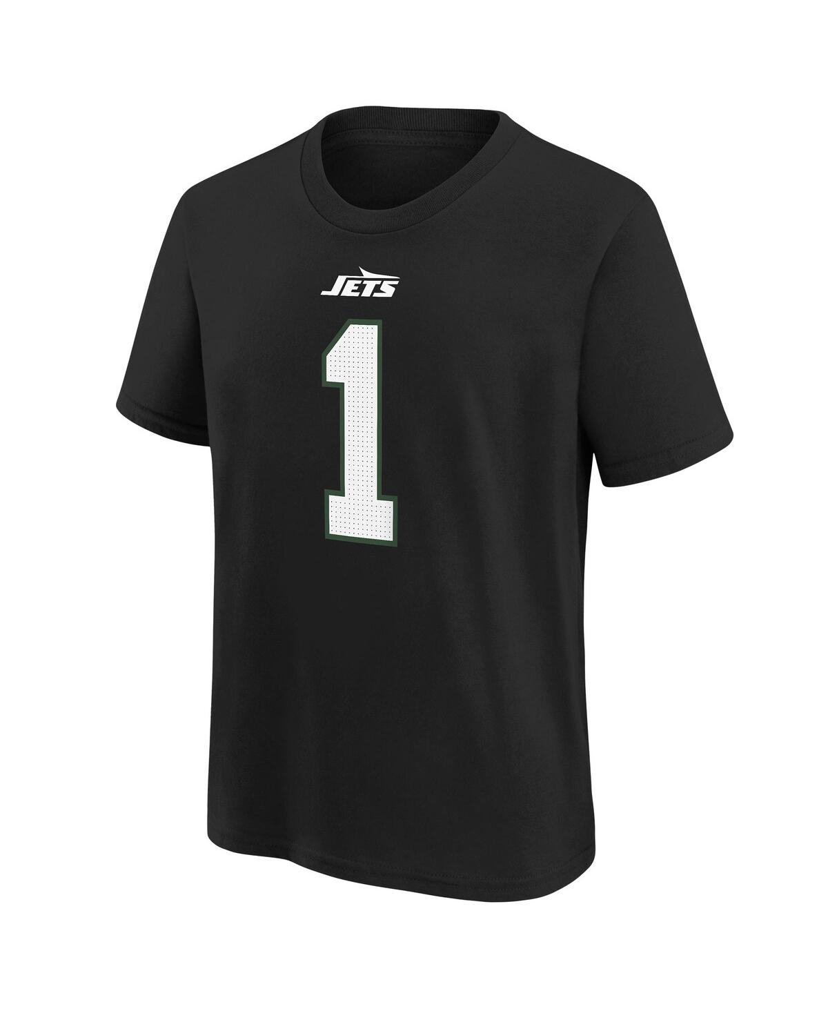 Nike Big Boys And Girls Ahmad Sauce Gardner Black New York Jets Player Name Number T-shirt In Black