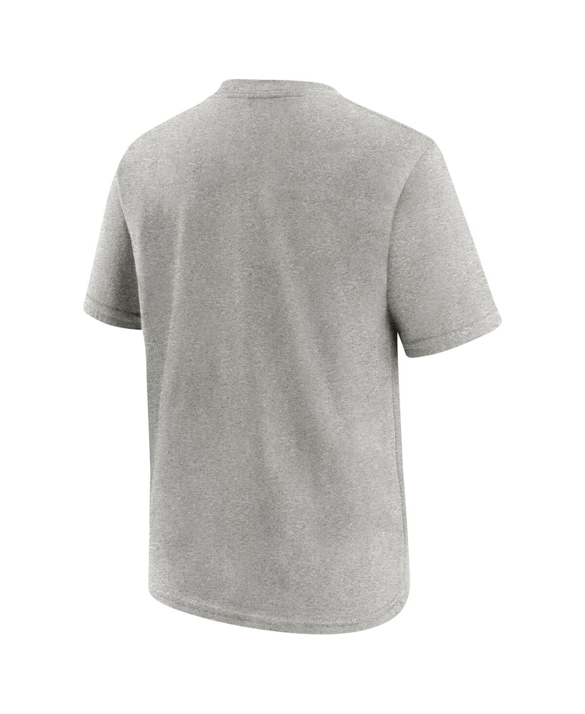 Nike Big Boys And Girls Heather Charcoal St. Louis Cardinals 2024 Rickwood Classic T-shirt In Heather Charcoal