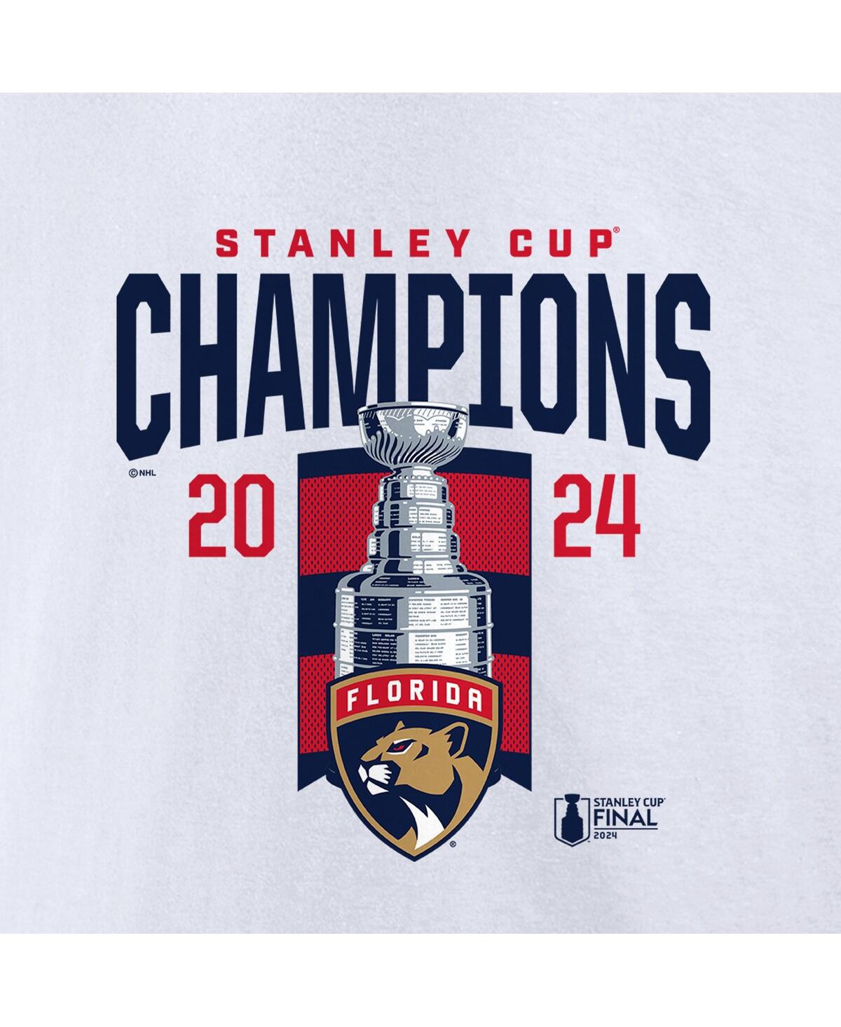 Fanatics Men'sFlorida Panthers 2024 Stanley Cup Champions Long Sleeve T-Shirt - White