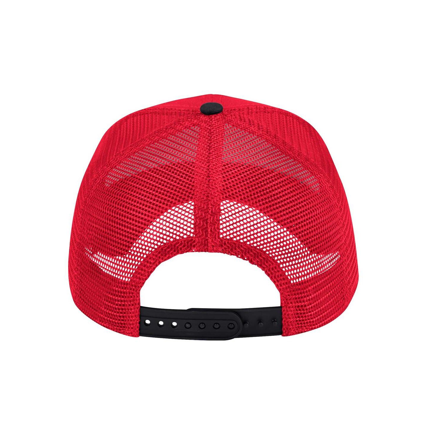 Мужская кепка Colosseum Red Northeastern Huskies Wyatt Primary Team Trucker Adjustable Hat — фото 2