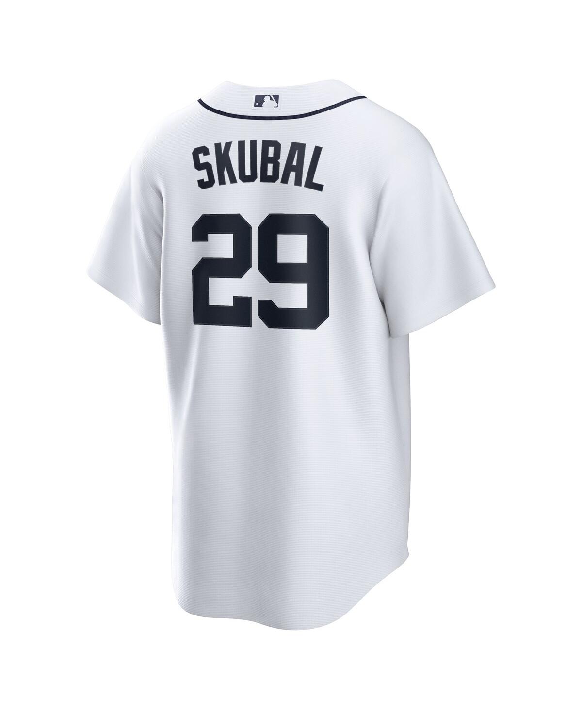 Nike Men's Tarik SkubalDetroit Tigers Home Replica Jersey - White