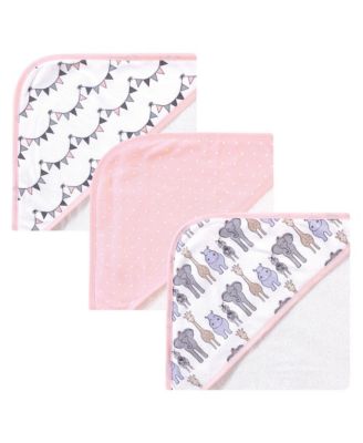 6Pc Cotton Rich Hooded Towels Bundle Set