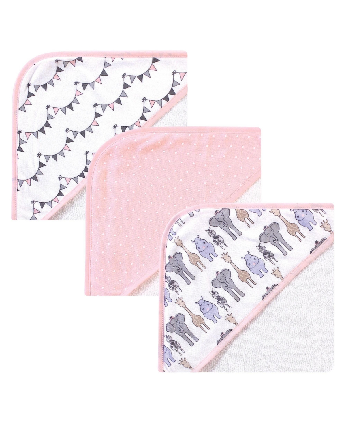 Hudson Baby Infant Boy 6Pc Cotton Rich Hooded Towels Bundle Set, Blue Moose Fox, One